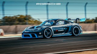 The GT4 e-Performance takes on Laguna Seca Raceway | Rennsport Reunion 7