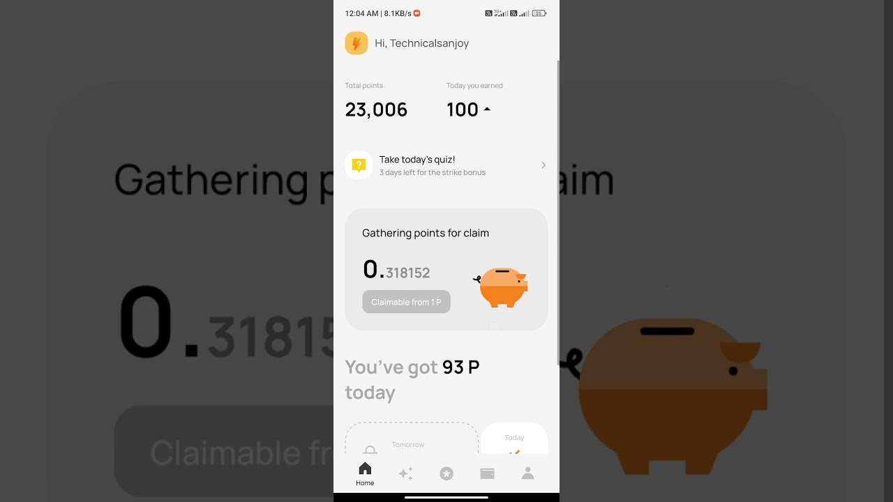 today over wallet Quiz answer