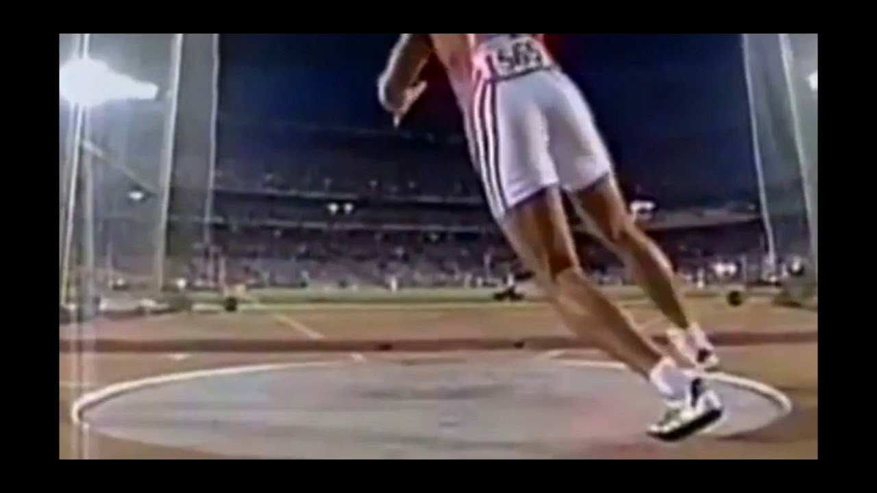 Jürgen Schult Discus Footwork YouTube