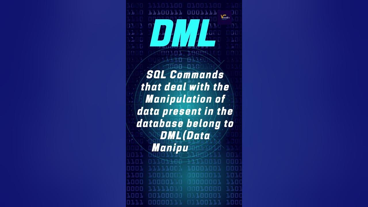 DDL DML DCL Commands DBMS SQL Commands DataBase Management System