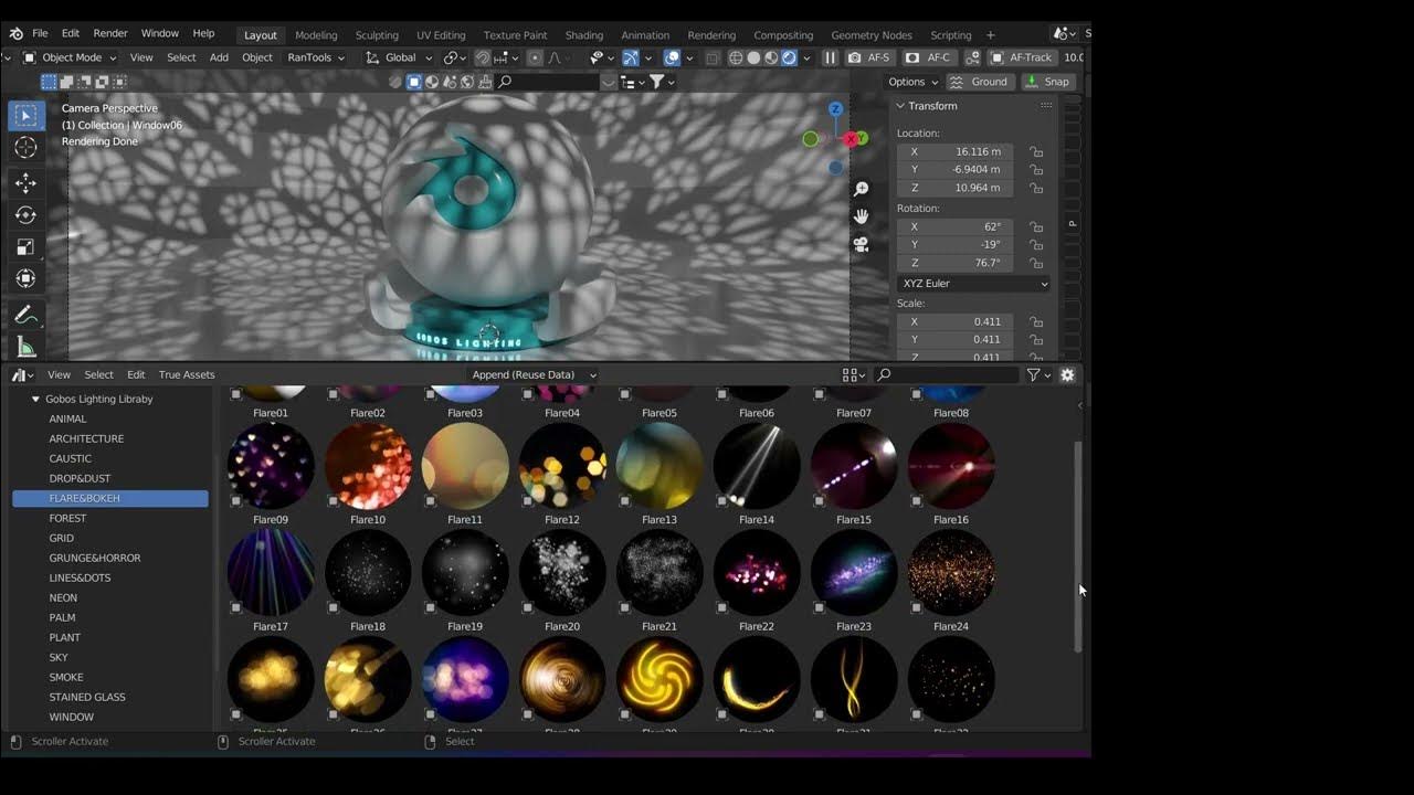 GOBOS LIGHTING Library ‐ Blender Addon YouTube