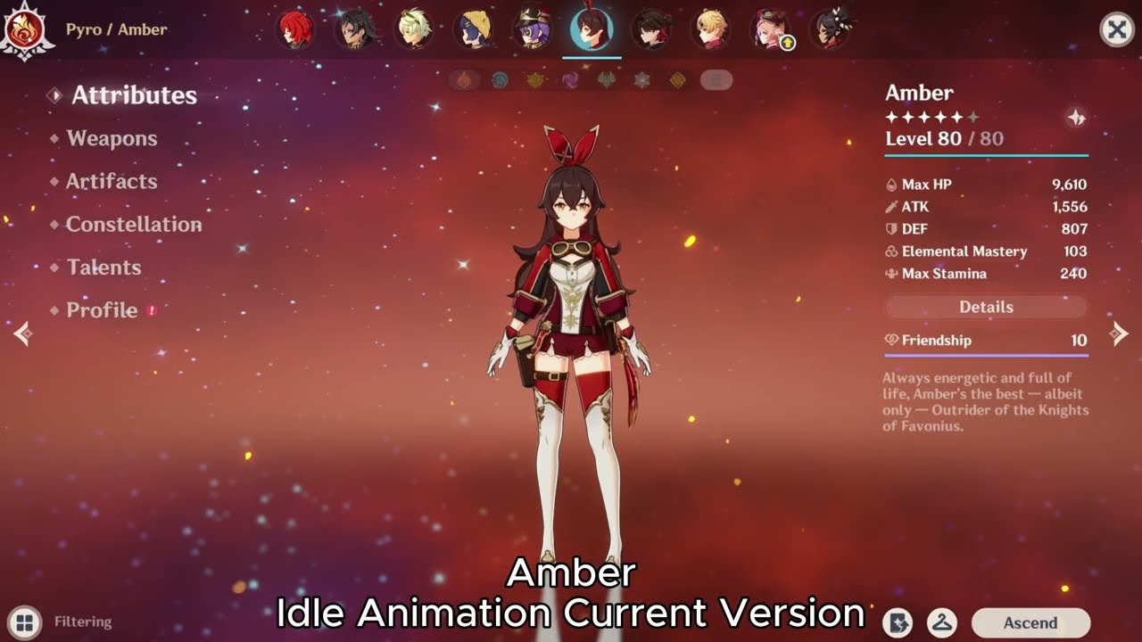 Bring this back! I Love Amber's old Idle Animation...