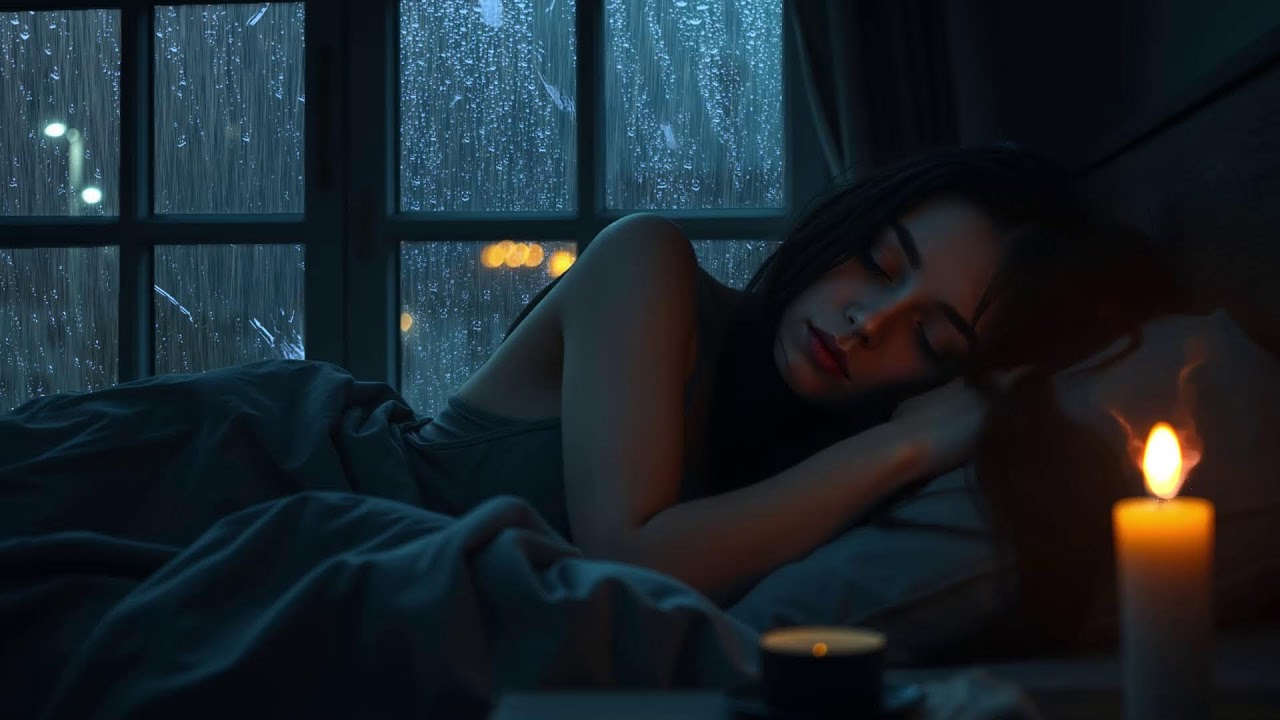 Gentle Rain and Far-Off Thunder Sound ASMR | White Noise for Mental Clarity