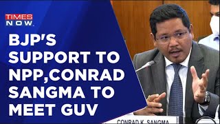 BJP Issues Letter Of Support | NPP Set To Stake Claim In Meghalaya | Conrad Sangma To Meet GUV screenshot 1