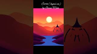 Sunset (Digital Art) by Shaun Miles  #art #digitalart #sunset #sunsetlovers #artwork #SunsetViews