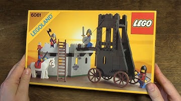 Unboxing, building and reviewing Lego set 6061: Siege Tower from 1984!