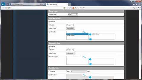 e3 Series: Setup Wizard First Man In, Two Man In, Manager In Rule
