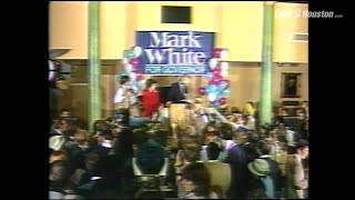 Former Texas Gov. Mark White moments during his election