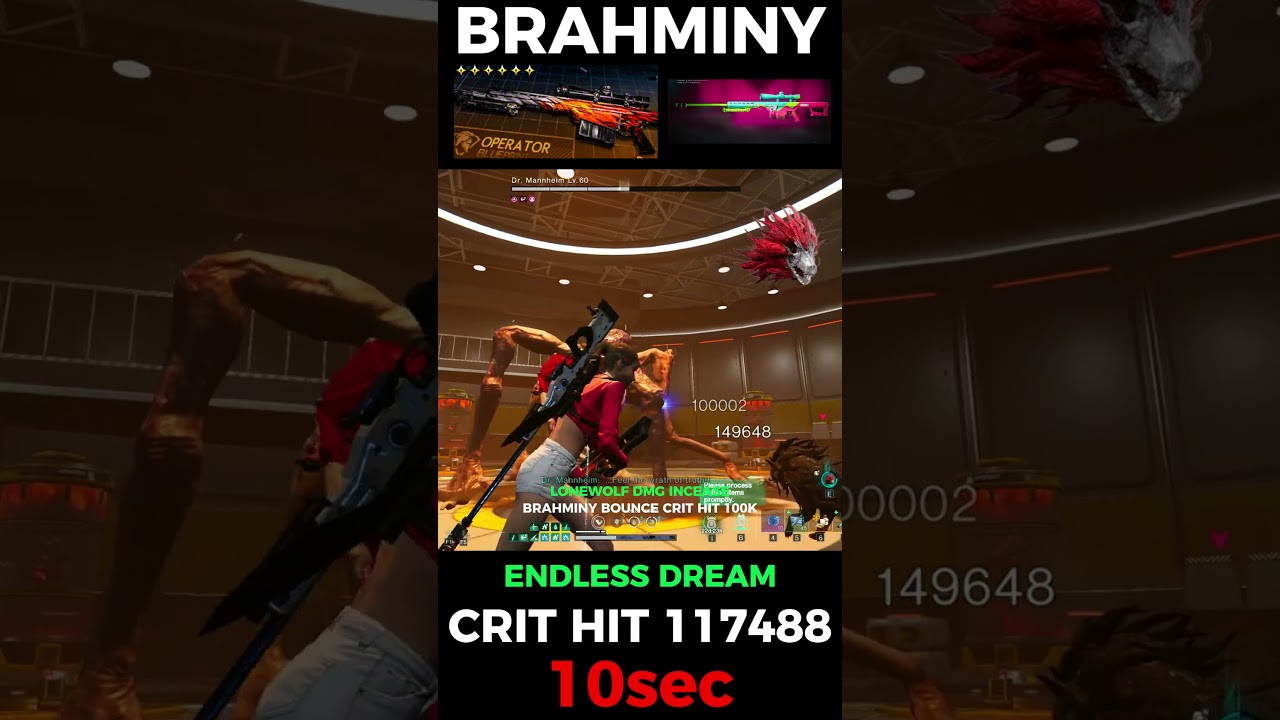 ONCE HUMAN LONEWOLF WHISPER BUFF BRAHMINY BOUNCE CRIT HIT 117K🥶