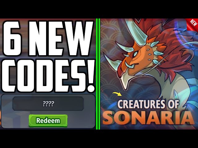 ✨PT3 EVENT✨CREATURES OF SONARIA CODES 2023 - CREATURES OF SONARIA CODES  RECODE - CREATURE OF SONARIA 