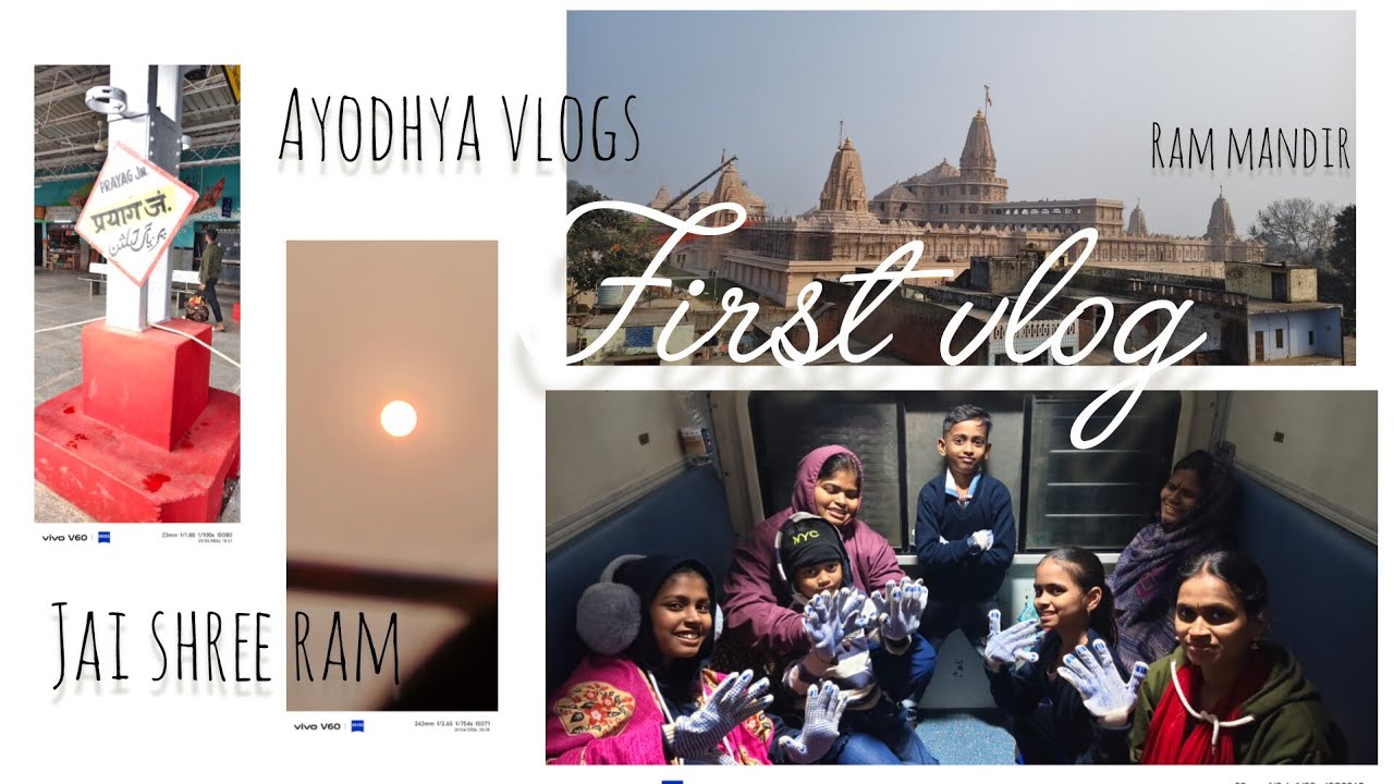 Ayodhya vlogs...🙏✨ram mandir# my first vlog...😄