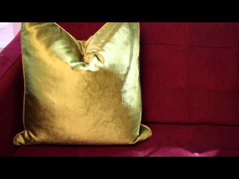 How to Decorate a Burgundy-Colored Sofa : Design Ingredients