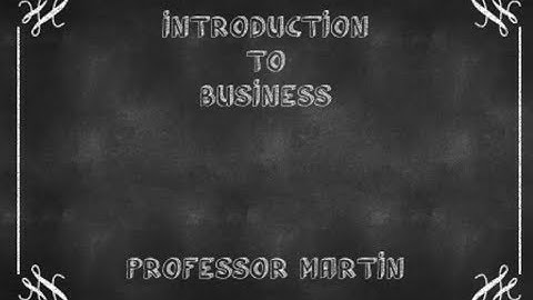 Introduction to Business - US Business Environment