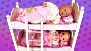 Двухъярусная кровать для Беби Анабель и Baby Alive - Видео для девочек Как мама - 9 