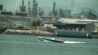 Cigarette offshore Boat MTI DONZI Poker Run Apache
