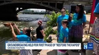 Groundbreaking held for first phase of 'Restore the Rapids'