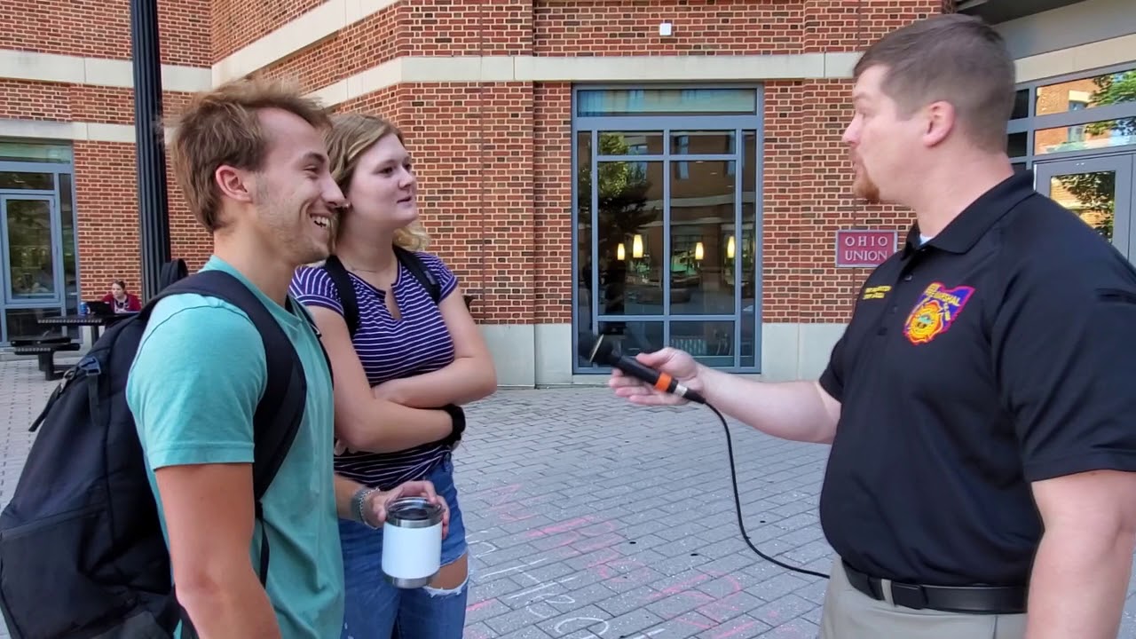 Ohio State Students Quizzed on Campus Fire Safety - YouTube