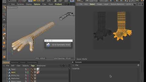[test video] UV Symmetry script for CINEMA 4D