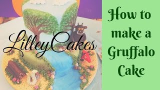 How to make a Gruffalo cake - Gruffalo scene cake tutorial