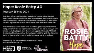 Hope: Rosie Batty AO @HawkeCentre
