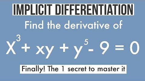 IMPLICIT DIFFERENTIATION A LEVEL MATHS: Engineering mathematics