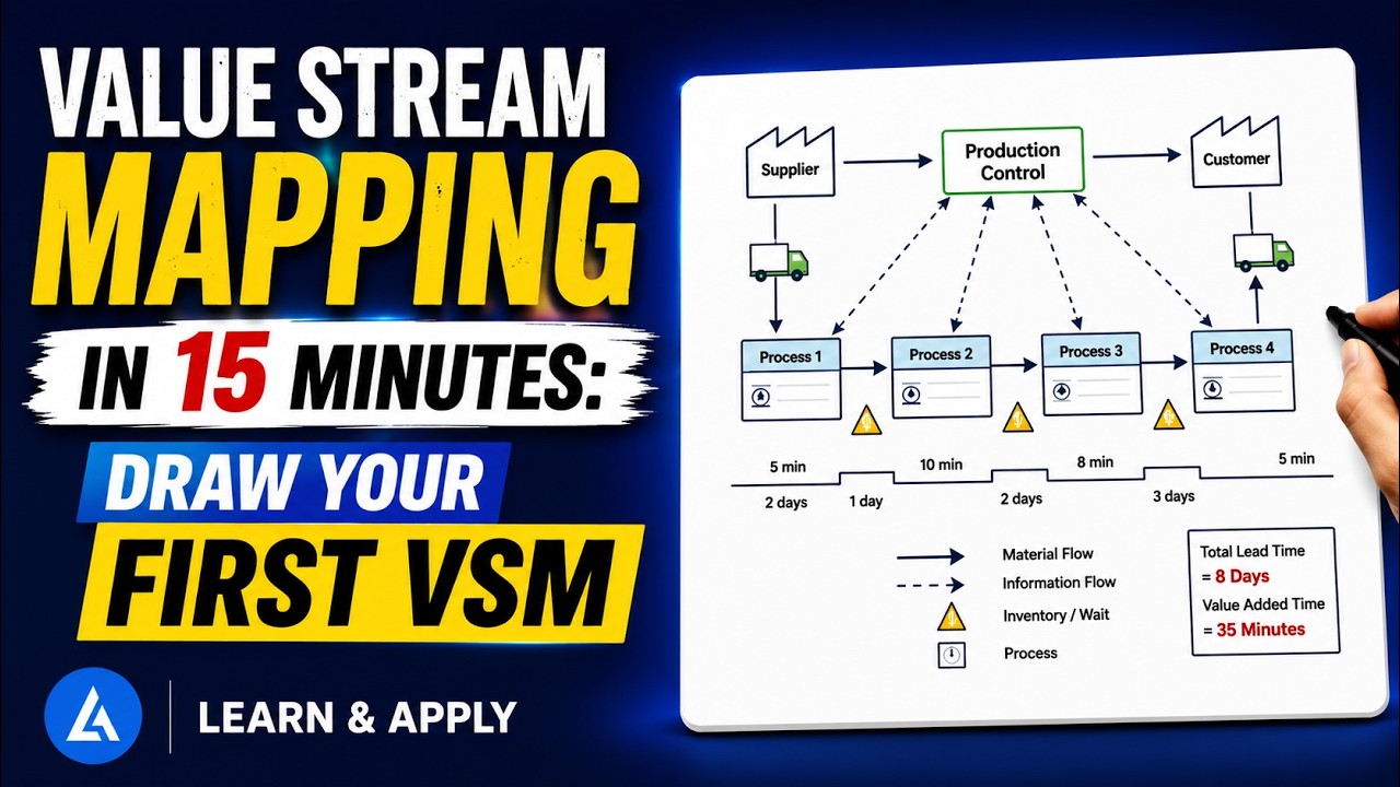 Value Stream Mapping in 15 Minutes: Draw Your First VSM - YouTube
