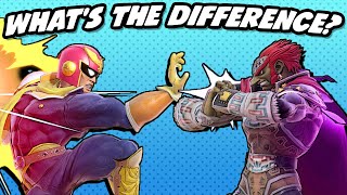 What's the Difference between Captain Falcon and Ganondorf? (SSBU)