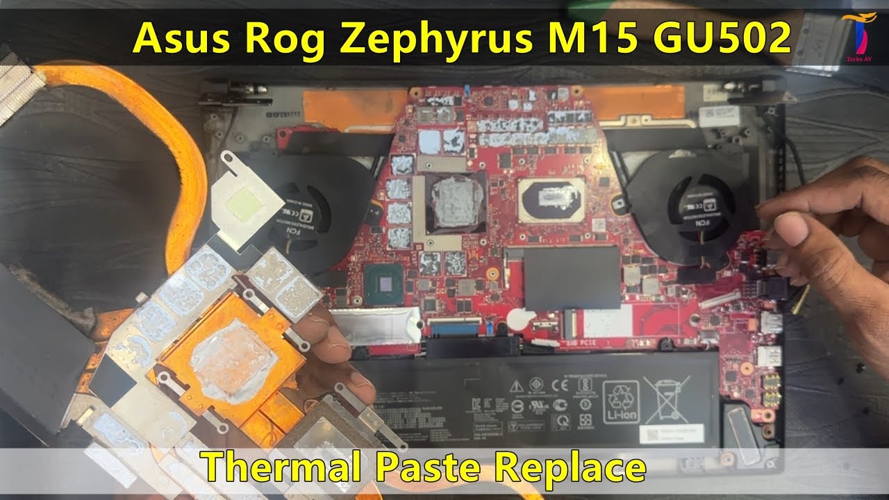 Asus Rog Zephyrus M15 GU502 Thermal Paste Replace | Asus Overheating?