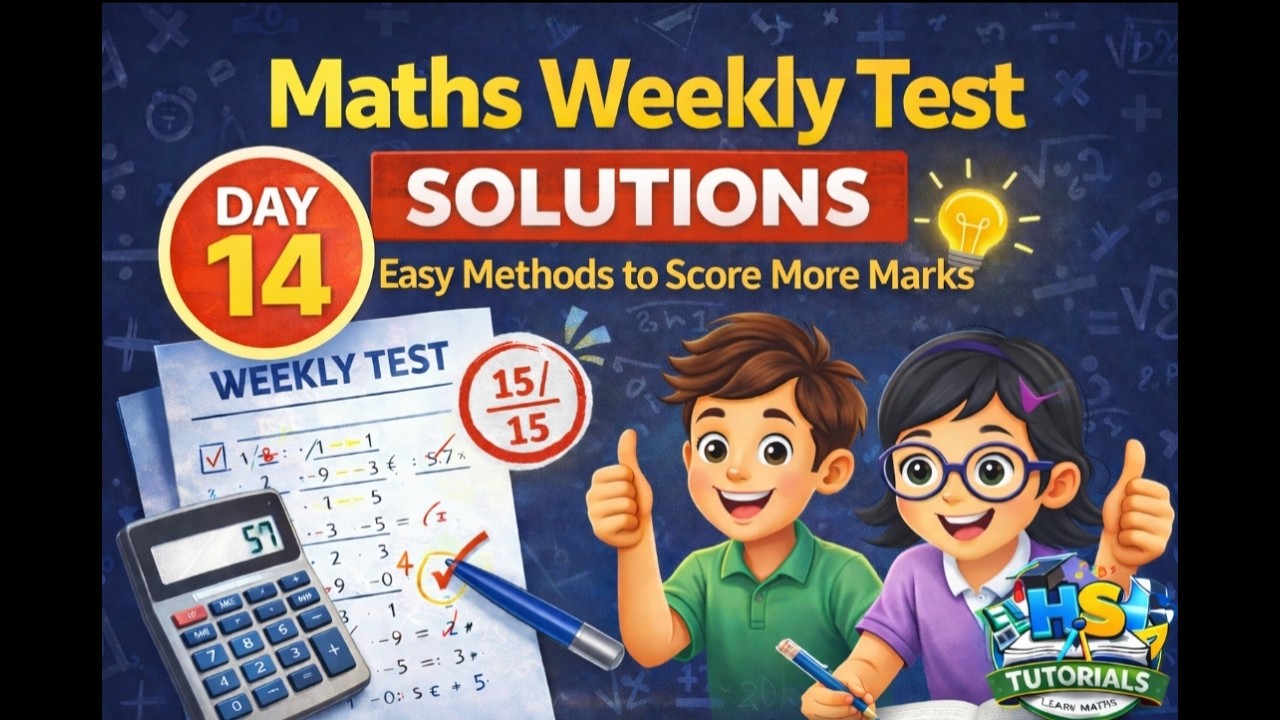 Maths Weekly Test Solutions | Easy Methods to Score More Marks 