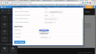 Comment Settings in Weebly