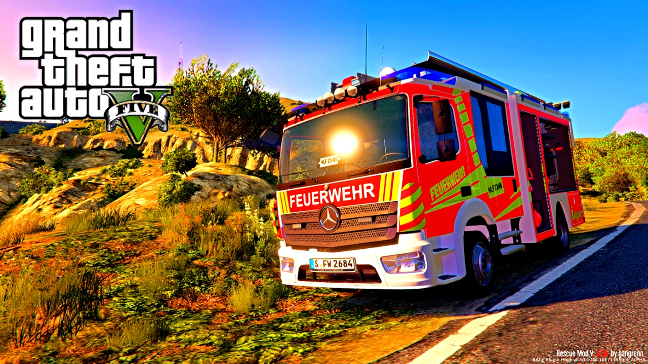 GTA V: EMS-MODS ➤ #4: Platz machen, FEUERWEHR IM EINSATZ! [HD|Deutsch]
