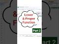 LOWER vs PROPER Function – Best Google Sheets Trick #shorts
