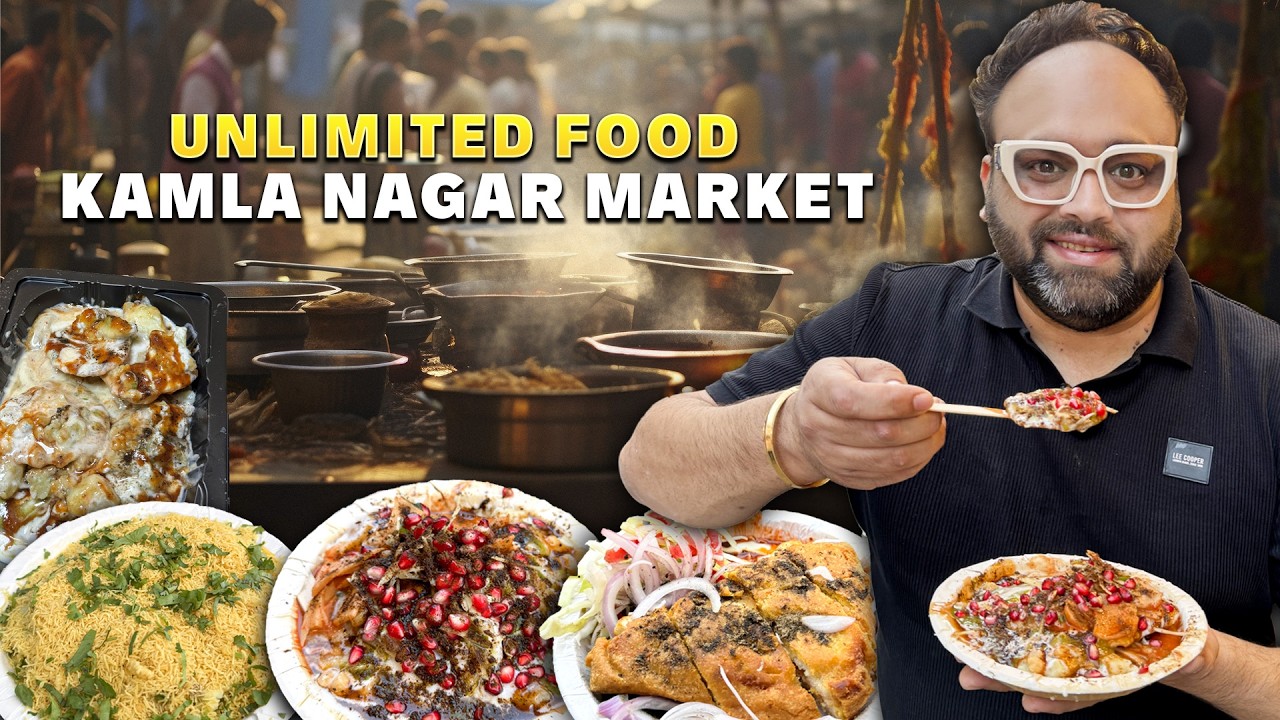 Street Food KAMLA NAGAR | Vaishno Chaat Bhandar, Momos Point, Kashyap Bread Pakoda, Bombay Bel House