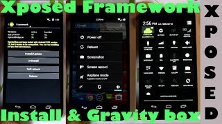 Android app Xposed framework install plus gravity box module overview screenshot 3