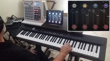 iPad com MIDI controllers Jam 6 HQ (Zé Osório)