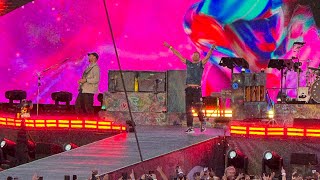 Coldplay performing “God Put a Smile Upon Your Face” at Stanford Stadium on June 1, 2025.