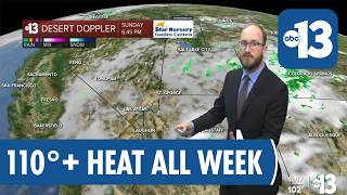 Guy's Forecast: Temperatures likely at or above 110° every day this week