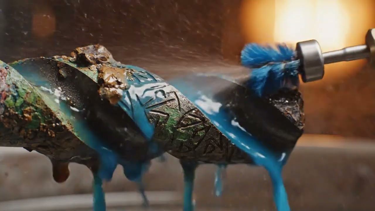 Restoring a Heavily Rusted Drill Auger Bit | Satisfying Deep Cleaning & Rust Removal