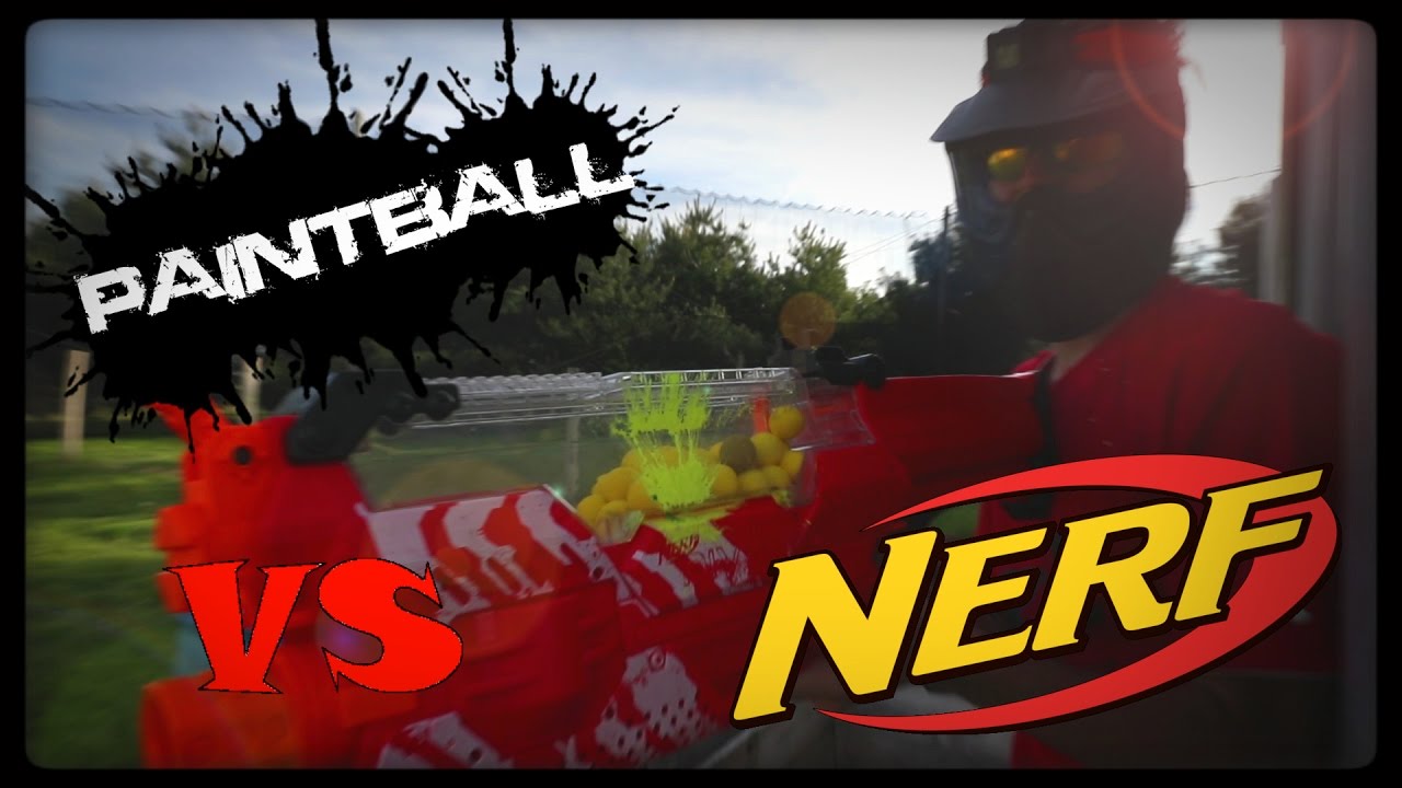 Paintball Vs. Nerf (Ending The Argument) YouTube
