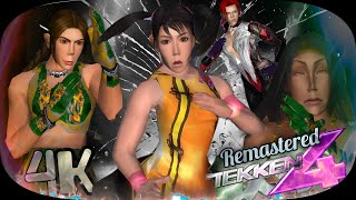 Special Outfit Xiaoyu, Julia & Christie with Nina moves Tekken 4 Remastered UHD 4K 60 FPS
