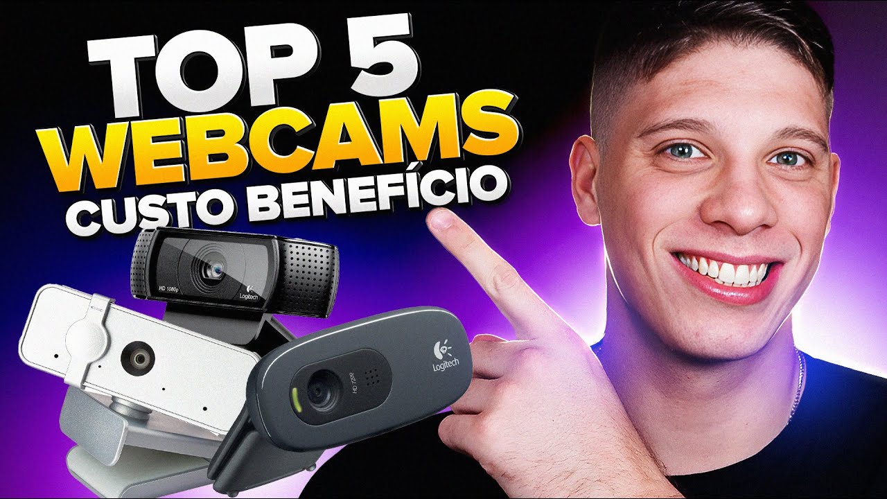 Top 5 Melhores WEBCAMS CustoBenefício! FAÇA LIVES E VÍDEOS COM