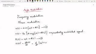 Angle Modulation