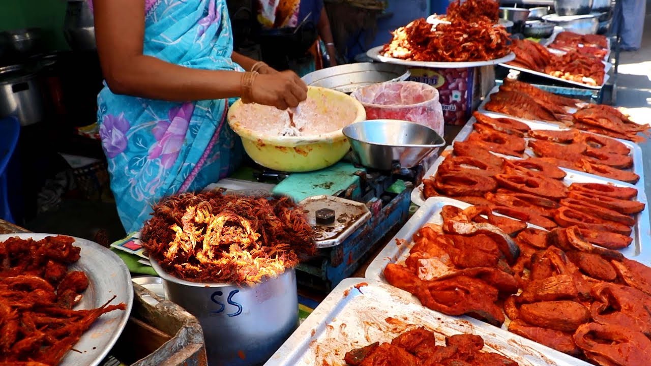 South Indian Street Food Tour in Salem, Mettur Special  | Street Food in India BEST Seafood | South Indian Food