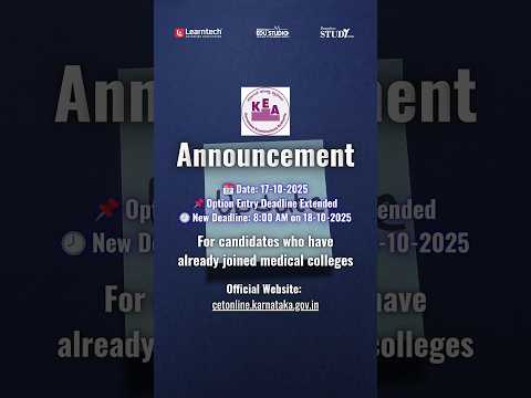 KEA alert: 5 new colleges, 50 new seats. Clock&rsquo;s ticking🏥 #keaupdates