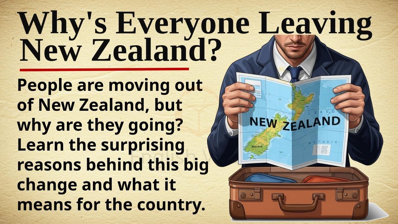 Why's Everyone Leaving New Zealand? || 🇳🇿✈️ Learn English Through Story Level 2 || Graded Reader 🎧
