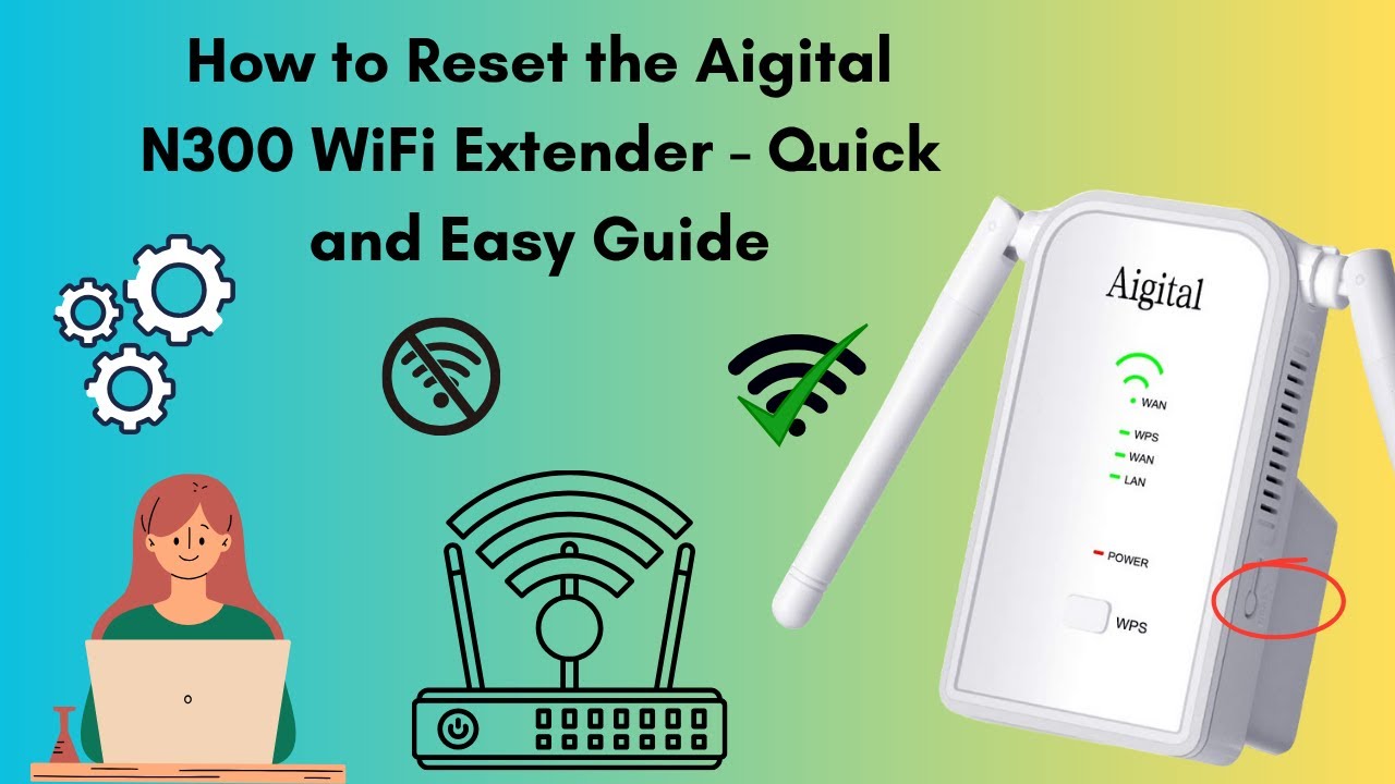 How to Reset the Aigital N300 WiFi Extender - Step-by-Step Guide - YouTube