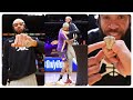 JaVale McGee receives his championship ring from the Lakers.