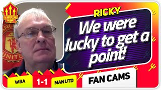 RICKY! MARTIAL AND VAN DE BEEK MUST PLAY! West Brom 1-1 Manchester United Fan Cam