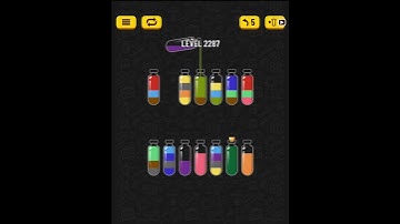 [BRAIN GAME] Soda Sort Puzzle LEVEL 2287 (Challenging the World Record)