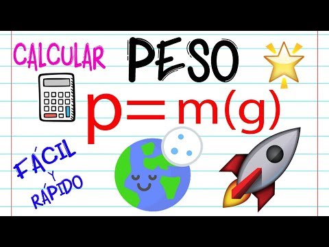 🚀 Calcular el PESO 🍎  | FÍSICA |